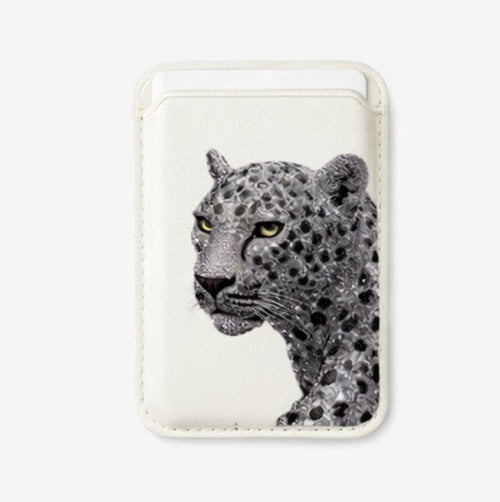 Leopard Leather Card Holder