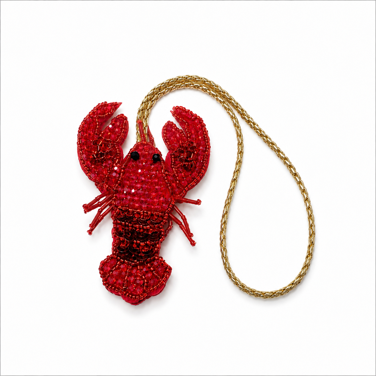 Ruby Lobster Charm